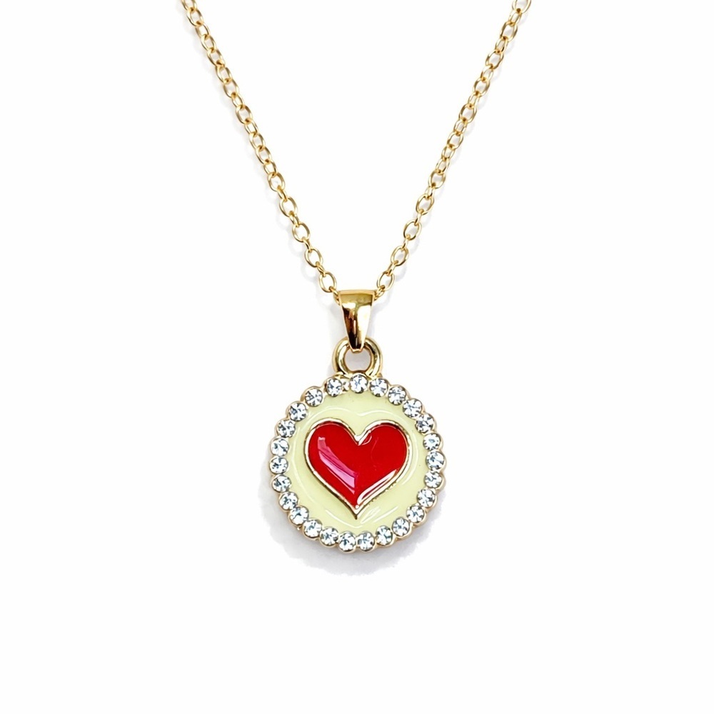 ⚜️ Cutest Gold Heart Pendant Necklace